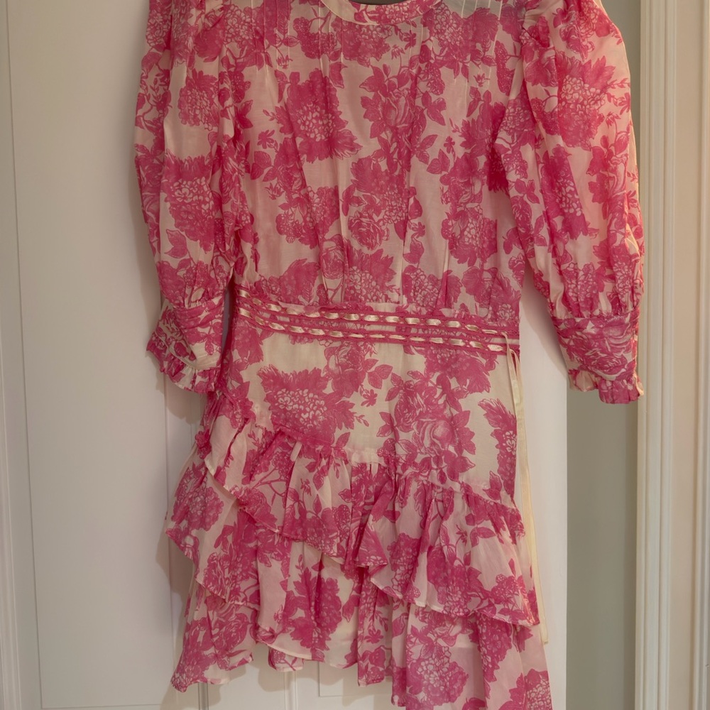 LoveShackFancy Pink Floral dress